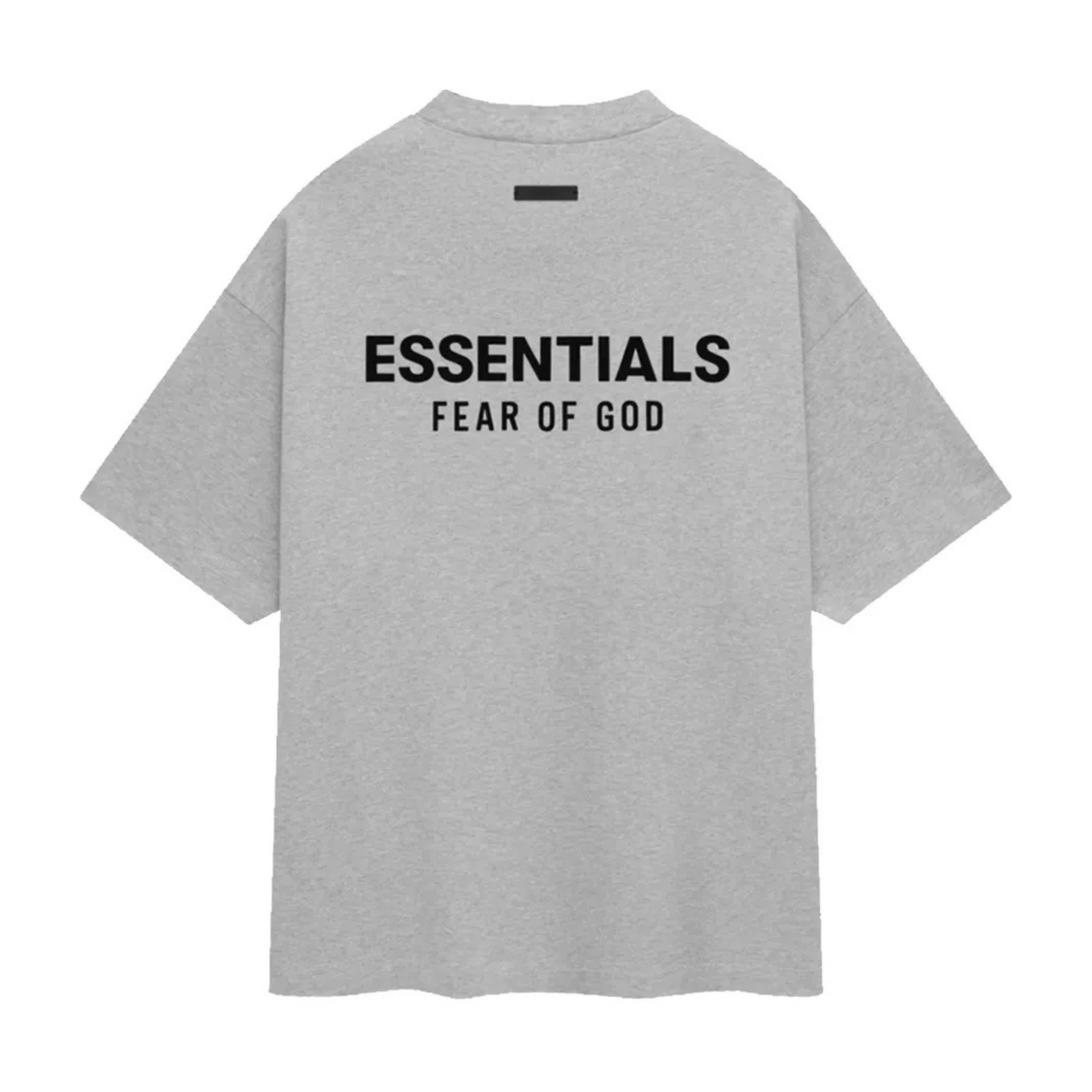 Essentials Oatmeal Back Logo Tee