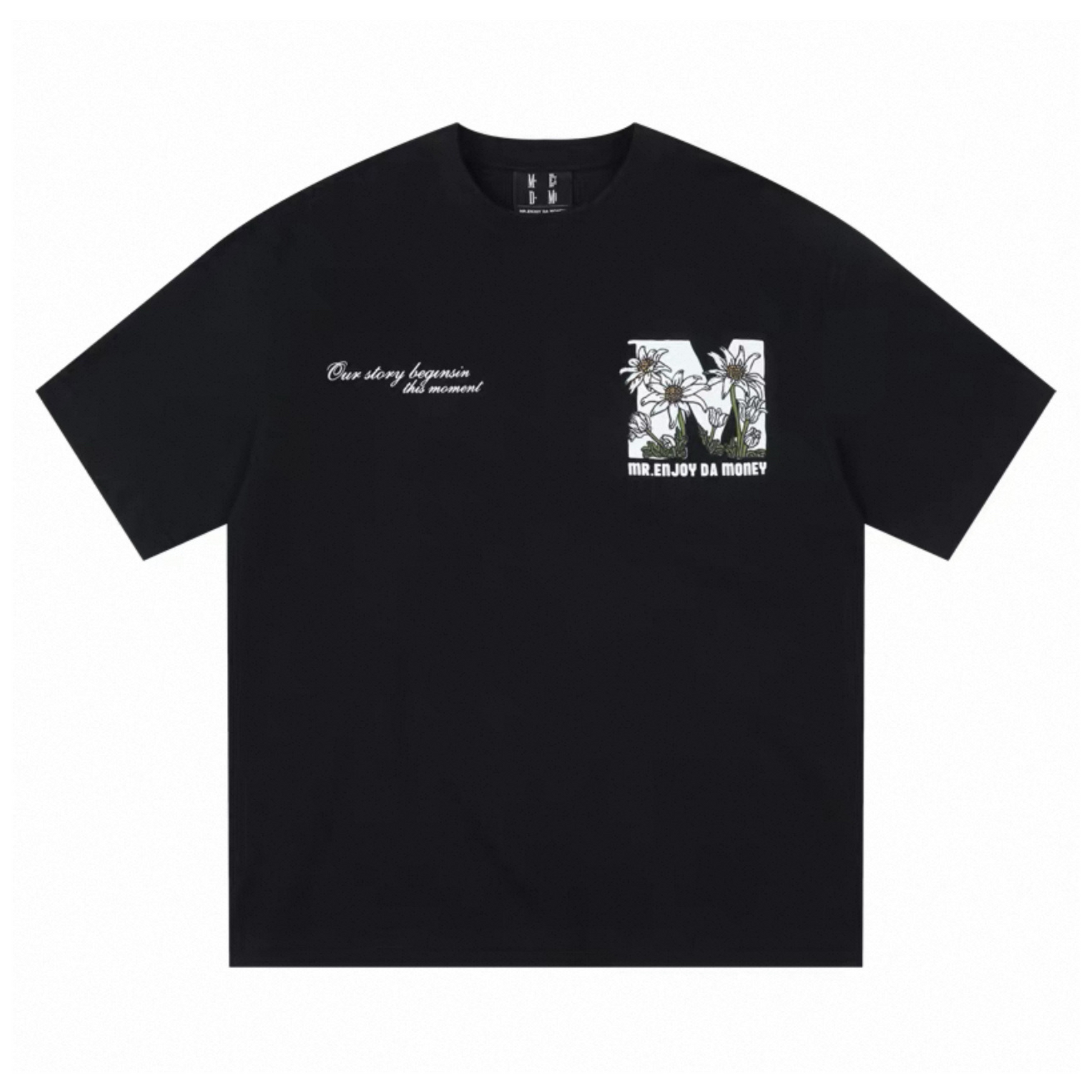 MEDM White Floral Tee