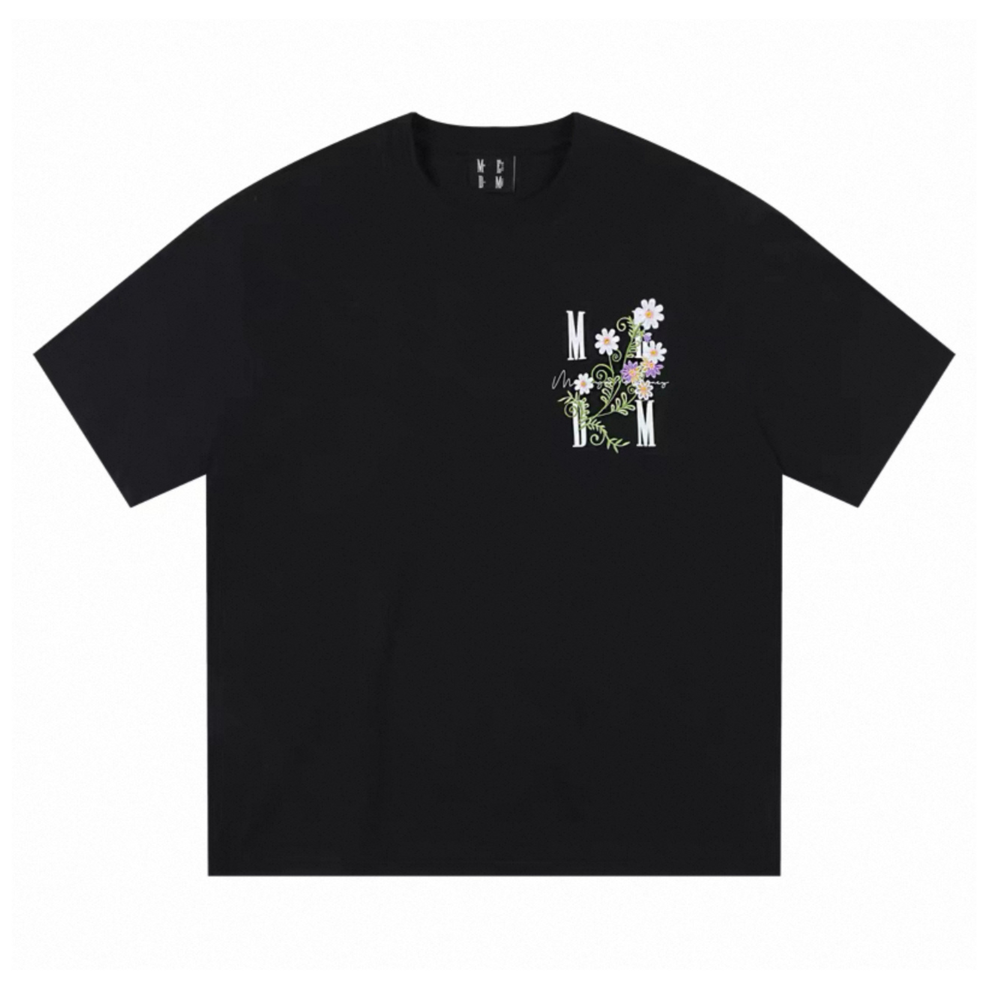 MEDM Floral Embroidery Tee