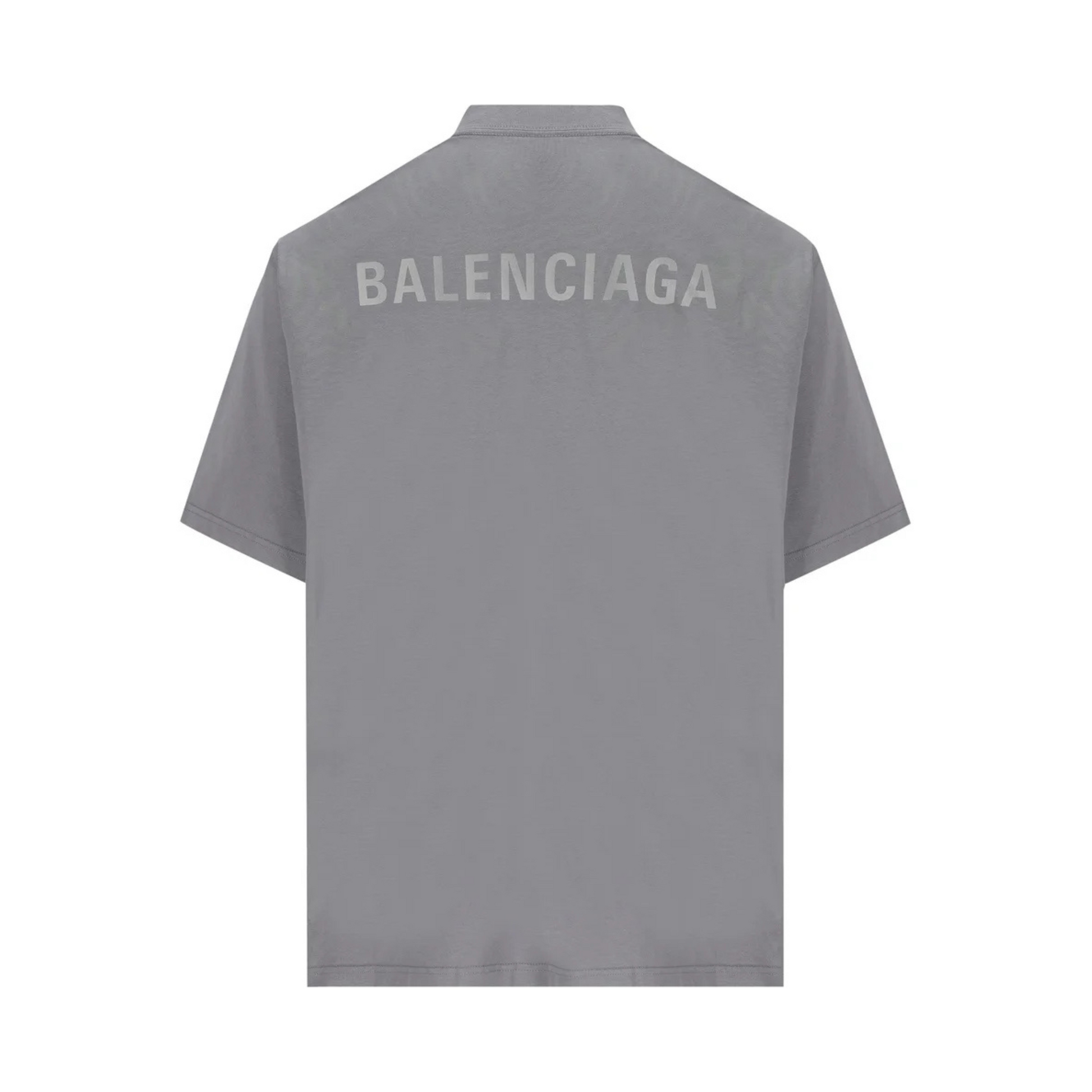 Balenciaga Reflective Logo Grey Tee