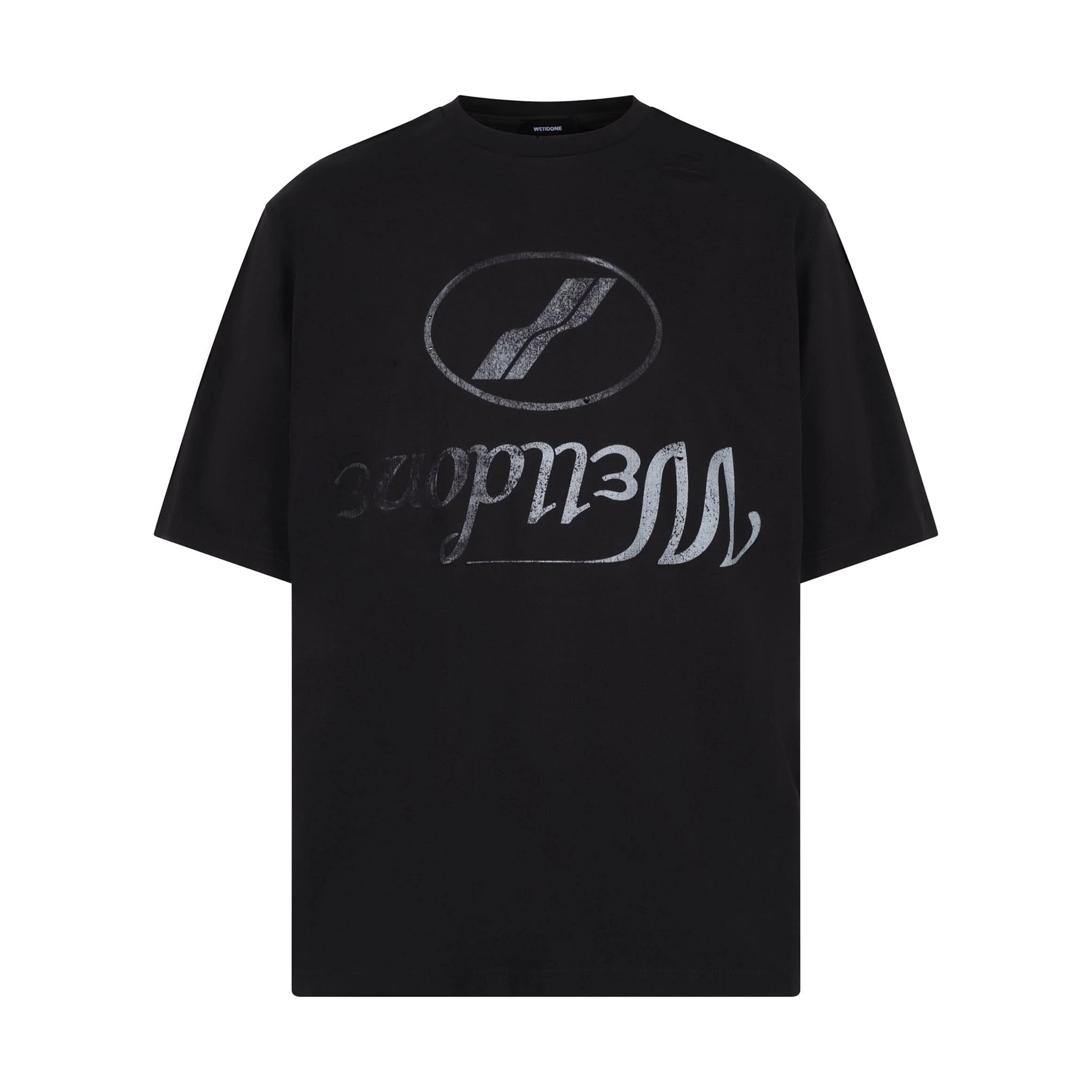We11done Distressed Logo Tee